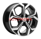 5/108/6,5x16 Khomen Wheels 63,3/50 KHW1606 Black-FP