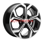 5/108/6,5x16 Khomen Wheels 63,3/50 KHW1606 Black-FP