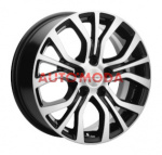 5/114,3/6,5x16 Khomen Wheels 60,1/45 KHW1608 Black-FP