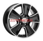 5/114,3/6,5x16 Khomen Wheels 66,1/50 KHW1601 Black-FP