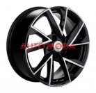 5/114,3/7x17 Khomen Wheels 60,1/39 KHW1714 Black-FP