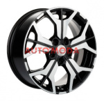 5/112/7x17 Khomen Wheels 57,1/54 KHW1715 F-Silver-FP