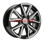 5/114,3/7x17 Khomen Wheels 60,1/39 KHW1706 Black-FP