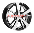5/114,3/7x17 Khomen Wheels 67,1/38 KHW1704 Black-FP