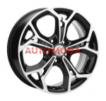 5/114,3/7x17 Khomen Wheels 60,1/45 KHW1702 F-Silver